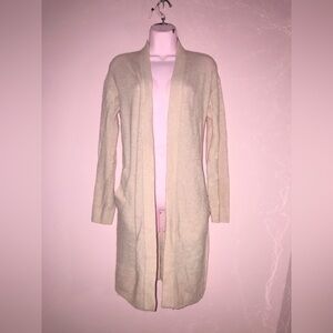 light pink cardigan